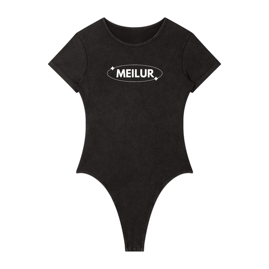 Women's Mineral Wash Crewneck Bodysuit
