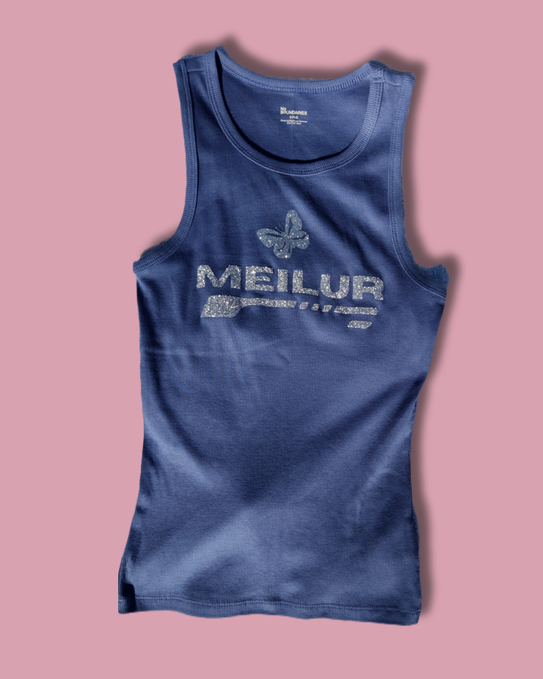 Blinged Butterfly Y2K Tank Top